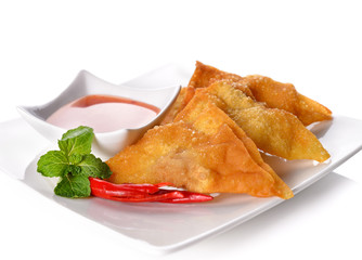 Fried dumplings :chinese food,asian food.