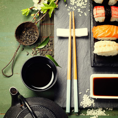 Asian food background