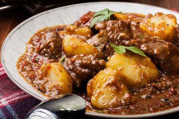 Beef stew with potatoes