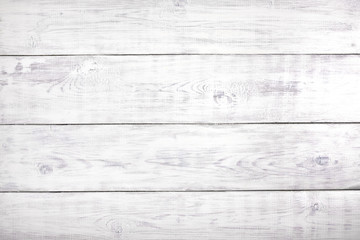 Naklejka premium Old white wood background, rustic wooden surface with copy space