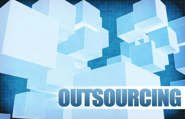 Outsourcing on Futuristic Abstract