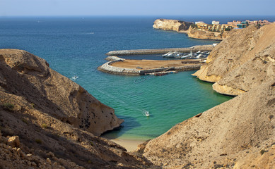 Beautiful beach in Muscat, Oman