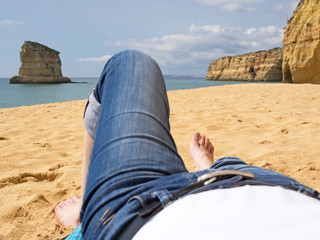 Barfuß - Auszeit - Erholung - Strand - Urlaub - Algarve