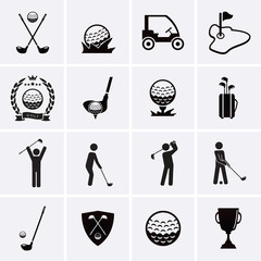 Golf Icons - 81430377