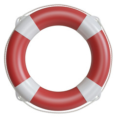 Illustration lifebuoy isolated on white background