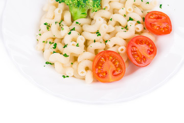 Tasty italian pasta. CLose up.