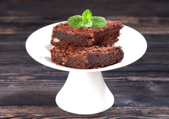 Chocolate cake brownies