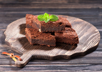 Chocolate cake brownies