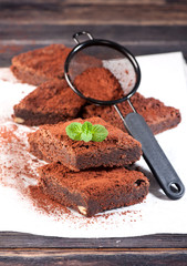 Chocolate cake brownies
