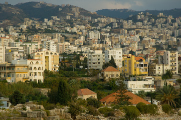 Fototapeta na wymiar Cityscape near Byblos