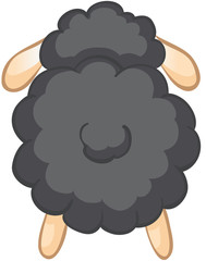 Obraz premium Schäfchen von hinten