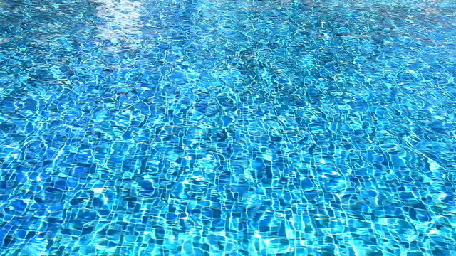 water reflection and refraction in beautiful swimming pool