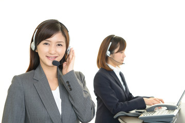 笑顔のオペレーター