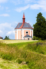 Fototapeta na wymiar church of Saint Ann, Pusta Kamenice, Czech Republic
