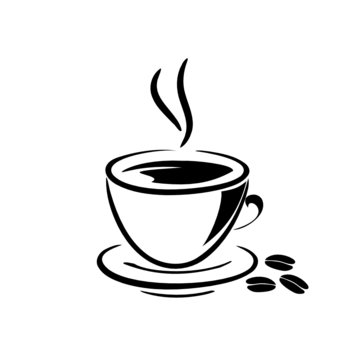 Kaffee mit Bohnen