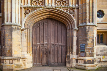 Fototapeta na wymiar CAMBRIDGE, UK - JANUARY 18, 2015: King's college