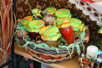 autumn jars arrangement
