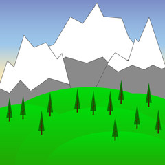 Raster Background with Mountains  1