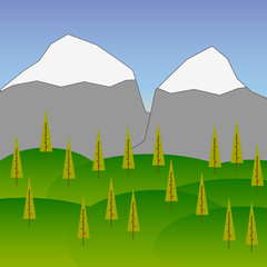 Raster Background with Mountains  5