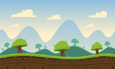 Naklejka premium Game Cartoon Background