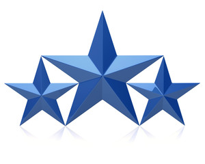 Blue stars of the winners