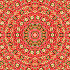 Abstract fresh ripe red strawberries pattern background.