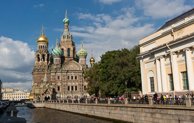 Fototapeta na wymiar Church of the Savior on Blood in St Petersburg