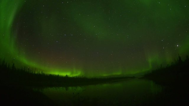 Timelapse of the Aurora borealis (Northern lights)