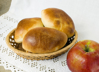 Homemade pies with apples