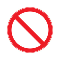 Stop Sign . No entry  Sign Vector