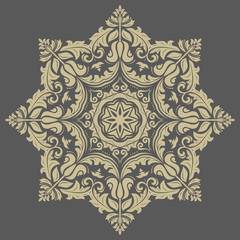 Damask Vector Orient Pattern