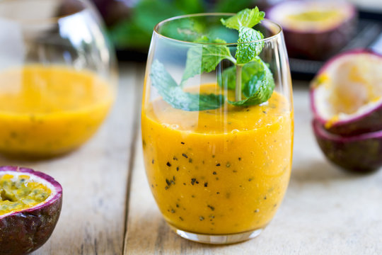 Mango With Passion Fruit Smoothie