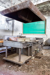 Abandoned industrial kitchen