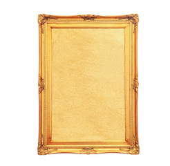 vintage photo frame isolated on white