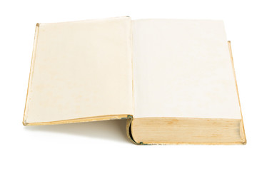 Old book open