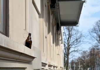Fototapeta na wymiar Bierflasche in Braunschweig