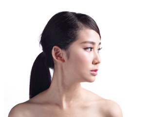 Naklejka premium woman face skin problem