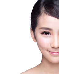 Naklejka premium beautiful Skin care woman Face