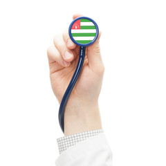 Stethoscope with flag series - Abkhazia