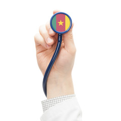 Stethoscope with flag series - Cameroon