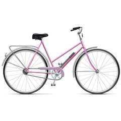 Obraz premium Vector Female Bicycle