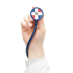 Stethoscope with flag series - Dominican Republic