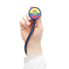 Stethoscope with flag series - Ecuador