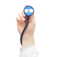 Stethoscope with flag series - El Salvador