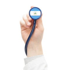 Stethoscope with flag series - Nicaragua