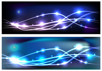 Set of odern abstract backgrounds