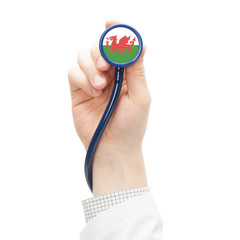 Stethoscope with flag series - Wales