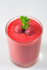 Healthy fresh  delicious homemade raspberry smoothie