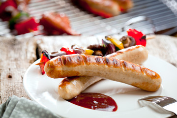 Gegrillte Bratwurst 