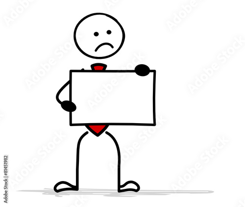 "Strichmännchen Unzufriedenheit" Stockfotos und